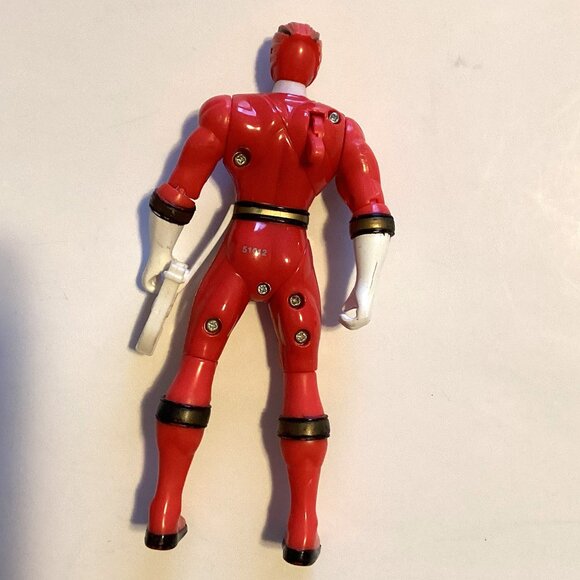 2 Power Rangers Action Figures Morphin Blue + Wild Force Red Ranger Collectables - Picture 8 of 9